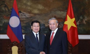 Tổng Bí thư Tô Lâm hội kiến Tổng Bí thư, Chủ tịch nước Lào