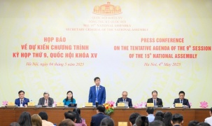 Kỳ họp thứ 9, Quốc hội khóa XV chính thức khai mạc vào sáng 5/5