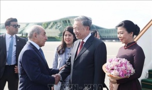 Tổng Bí thư Tô Lâm và Phu nhân bắt đầu thăm cấp Nhà nước Cộng hòa Azerbaijan