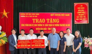 Quỹ Toyota Việt Nam xây dựng và cải tạo nhà vệ sinh cho các trường học tại vùng sâu, vùng xa tỉnh Yên Bái