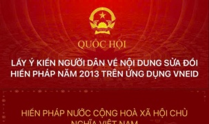 Hướng dẫn thực hiện góp ý sửa đổi, bổ sung một số điều của Hiến pháp trên VNeID