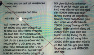 Sập bẫy ứng dụng MoMo Pro giả mạo, nhà đầu tư mất trắng hơn 300 triệu đồng