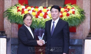 Chủ tịch nước Lương Cường tiếp Phó Chủ tịch nước Lào