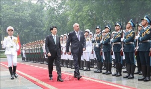 Chủ tịch nước Lương Cường chủ trì lễ đón chính thức Tổng thống Hungary