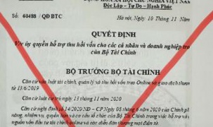 Cảnh báo giả danh Bộ Tài chính để lừa đảo