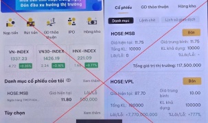 Cảnh báo thủ đoạn lừa đảo qua app chứng khoán giả mạo