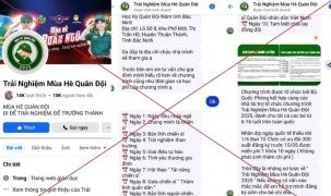 Cảnh báo: Lừa đảo mạo danh “Học kỳ Quân đội” và “Trại hè Công an” trên mạng xã hội