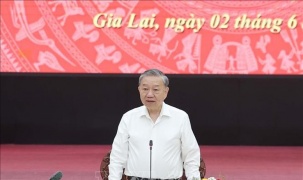 Tổng Bí thư Tô Lâm: Sau hợp nhất, tỉnh Gia Lai (mới) không chỉ lớn về quy mô mà còn mạnh về năng lực cạnh tranh