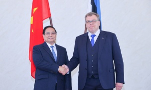Thủ tướng Phạm Minh Chính hội kiến Chủ tịch Quốc hội Estonia