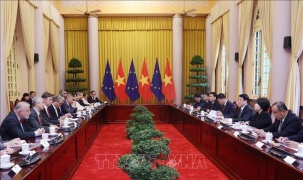 Chủ tịch nước Lương Cường tiếp Đại sứ EU và các nước thành viên