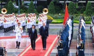 Chủ tịch nước Lương Cường chủ trì lễ đón Tổng thống Lithuania thăm chính thức Việt Nam