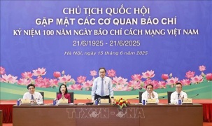 Chủ tịch Quốc hội Trần Thanh Mẫn gặp mặt các cơ quan báo chí