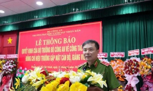 Đại học Cảnh sát Nhân dân có hiệu trưởng mới