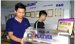 Máy tiệt trùng rau củ bằng công nghệ plasma