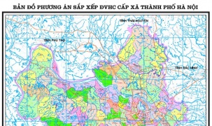 Bản đồ 126 xã, phường mới của Hà Nội sau sáp nhập