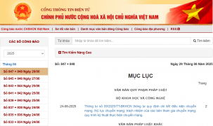 Đề xuất quy định về Công báo điện tử