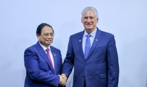 Thủ tướng Phạm Minh Chính hội kiến Bí thư thứ nhất, Chủ tịch nước Cuba