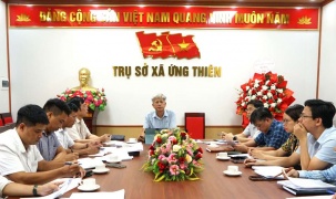 Xã Ứng Thiên tháo gỡ khó khăn, đẩy nhanh tiến độ Cụm công nghiệp Xà Cầu, Cầu Bầu - Giai đoạn 2