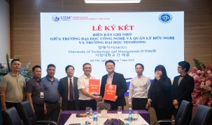 Lễ ký kết thỏa thuận hợp tác giữa Trường Đại học Công nghệ và Quản lý Hữu Nghị (UTM) và Trường Đại học Seojeong (Hàn Quốc)