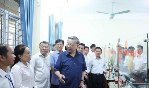 Tổng Bí thư Tô Lâm kiểm tra vận hành hoạt động hệ thống chính trị xã Si Pa Phìn (tỉnh Điện Biên)