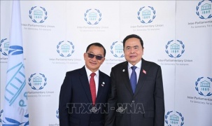 Chủ tịch Quốc hội Trần Thanh Mẫn gặp Trưởng đoàn các nước nhân dịp dự Hội nghị các Chủ tịch Quốc hội thế giới