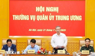Tổng Bí thư Tô Lâm chủ trì Hội nghị Thường vụ Quân ủy Trung ương