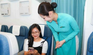 Vietnam Airlines thử nghiệm dịch vụ Internet trên chuyến bay