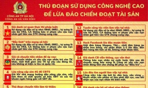 Công an xã Vân Đình cảnh báo các thủ đoạn lừa đảo chiếm đoạt tài sản qua không gian mạng