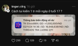 Dân tình liên tục khoe được mạng xã hội Threads trả lương đến vài chục triệu đồng: Có thật không?