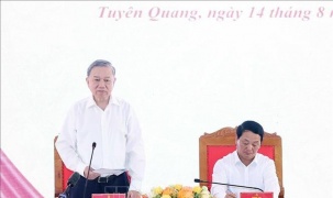 Tổng Bí thư Tô Lâm làm việc với Ban Thường vụ Tỉnh uỷ Tuyên Quang