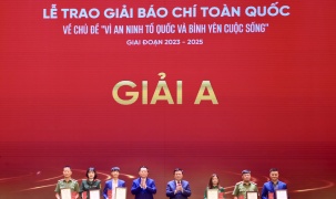 Lễ trao Giải báo chí toàn quốc với chủ đề “Vì an ninh Tổ quốc và bình yên cuộc sống” giai đoạn 2023 - 2025