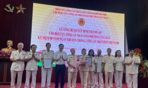 Lễ công bố Quyết định thành lập Chi hội Cựu CAND phường Cầu Giấy