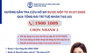 Hà Nội ra mắt tính năng tra cứu trạng thái hồ sơ trực tuyến