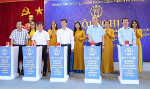 Ra mắt Điểm Phục vụ hành chính công tại xã Sơn Tây và Quảng Oai