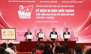 Phát hành đặc biệt bộ tem “Kỷ niệm 80 năm Quốc khánh nước Cộng hòa Xã hội Chủ nghĩa Việt Nam”