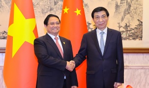 Thủ tướng Phạm Minh Chính hội kiến Chủ tịch Chính hiệp toàn quốc Trung Quốc