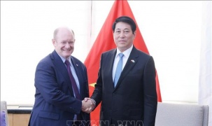 Chủ tịch nước Lương Cường tiếp các nghị sĩ Hoa Kỳ