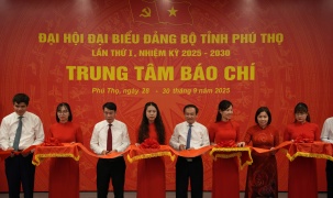 Khai trương Trung tâm báo chí phục vụ Đại hội Đại biểu Đảng bộ tỉnh Phú Thọ