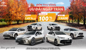 Toyota Việt Nam công bố doanh số bán hàng tháng 9 và Chương trình ưu đãi tháng 10/2025