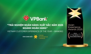 VPBank nhận giải thưởng Trải nghiệm khách hàng của năm 