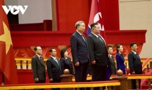 Lễ đón Tổng Bí thư Tô Lâm thăm cấp Nhà nước Cộng hòa Dân chủ Nhân dân Triều Tiên