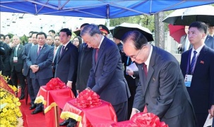 Tổng Bí thư Tô Lâm dự Lễ khánh thành tượng Chủ tịch Hồ Chí Minh tại Triều Tiên