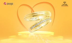 Mùa yêu rực rỡ, DOJI và Thế giới Kim Cương ưu đãi lớn cho combo trang sức cưới