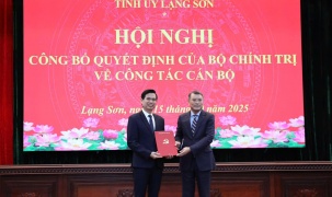 Ông Hoàng Quốc Khánh giữ chức Bí thư Tỉnh ủy Lạng Sơn