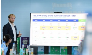 Vinamilk gia nhập nhóm 5% Thương hiệu mạnh nhất toàn cầu