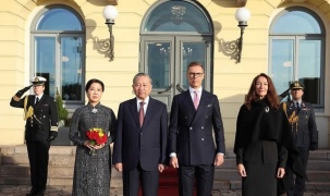 Lễ đón Tổng Bí thư Tô Lâm và Phu nhân thăm chính thức Cộng hòa Phần Lan