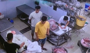 Trứng cút bốc mùi tại bếp ăn Tiểu học Cự Khê, xử phạt công ty Nhật Anh