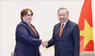 Tổng Bí thư Tô Lâm tiếp Chủ tịch Đảng Cộng sản Phần Lan Tiina Sandberg