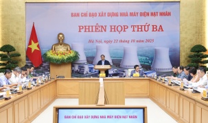 Thủ tướng chủ trì phiên họp thứ 3 Ban Chỉ đạo xây dựng nhà máy điện hạt nhân