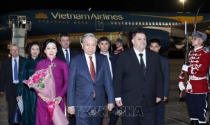 Tổng Bí thư Tô Lâm và Phu nhân bắt đầu thăm chính thức Cộng hòa Bulgaria